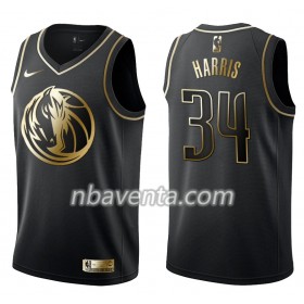 Camiseta Hombre Dallas Mavericks Devin Harris 34 Nike Negro Golden Edition Swingman